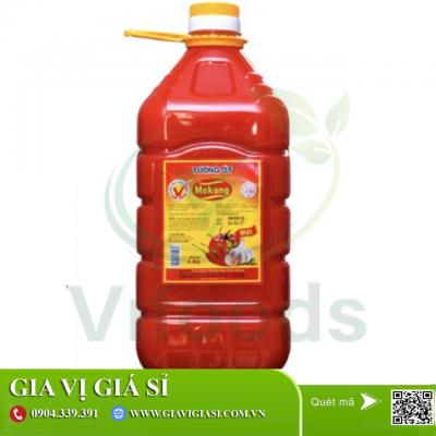 Giá sỉ Tương Ớt Mekong Ngon (PET) 5Kg- Thùng 4 Can